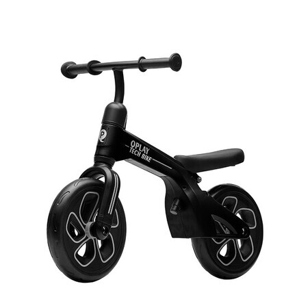 Bicicleta Balance Bike Tech, Negru, Qplay