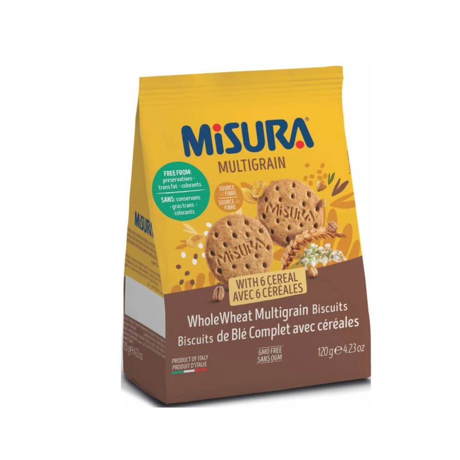 Biscuits with 6 cereals, 120 g, Measure