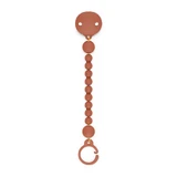 Silicone lanyard with clips for pacifier Colour Essence, Ruby, Suavinex