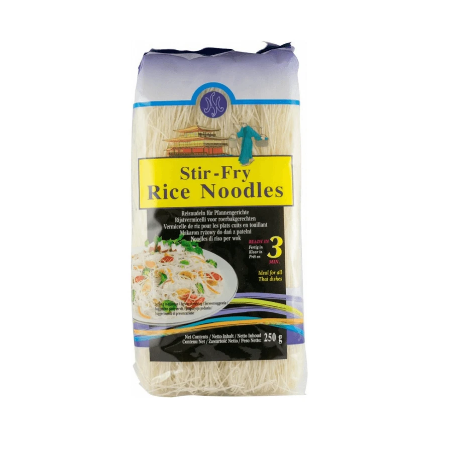 Dunne rijstnoedels voor wok, 250 g, H&S Asia