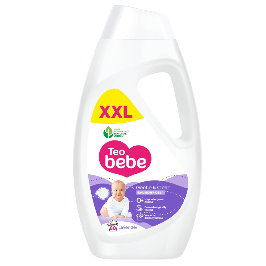 Gentle & Clean Lavendel Gel Waschmittel, 2,7 l, Teo bebe