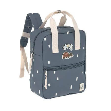 Rucksack Square Happy Prints, Mitternachtsblau, Laessig