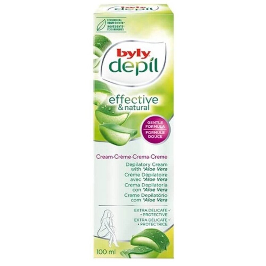 Haarentfernungscreme mit Aloe vera, 100 ml, Byly