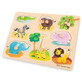 Kinder-Holzpuzzle Safari, 2 Jahre+, 9 Teile, New Classic Toys