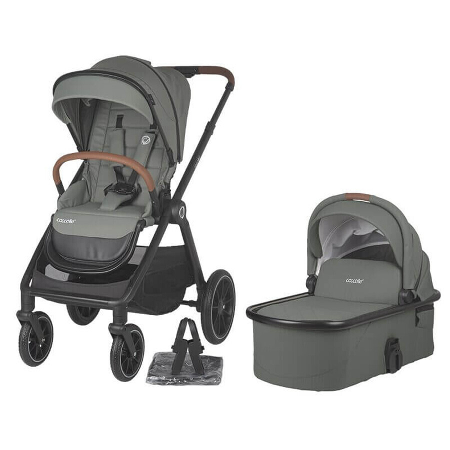 2 in 1 Kinderwagen Aspen, bis zu 22 kg, Moss Green, Coccolle