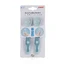 Flexibles Besteck für Babys, Löffel und Gabel, +6 Monate, Blau, Reer