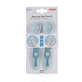 Flexibles Besteck für Babys, Löffel und Gabel, +6 Monate, Blau, Reer