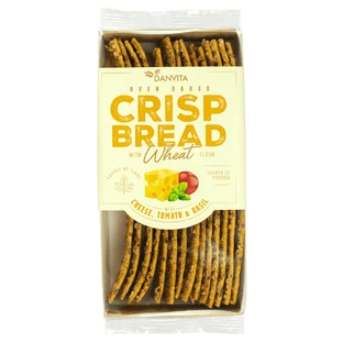 Crusty bread with cheese, tomato and basil, 130 g, Danvita