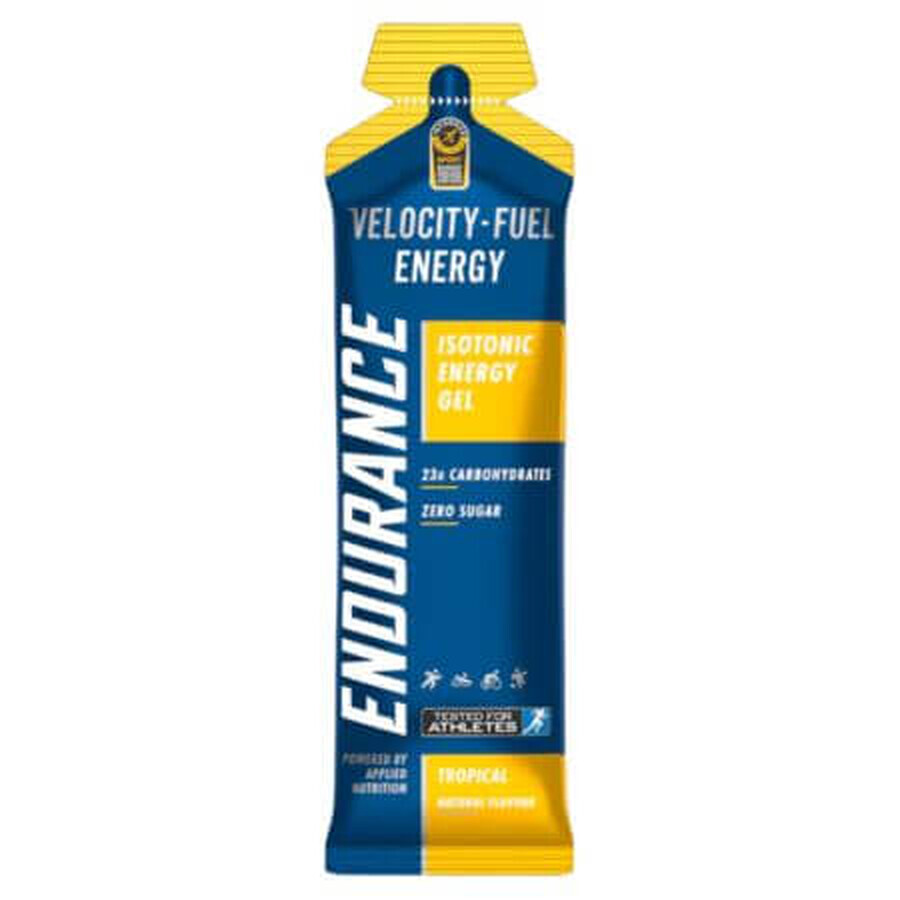 Velocity Fuel Gel Energisant Energie Endurance, 60 g, Tropical, Applied Nutrition