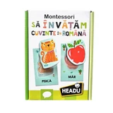 Learning words in Romanian Montessori, +12 months, Headu