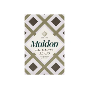 Sal con ajo, 100 g, Maldon