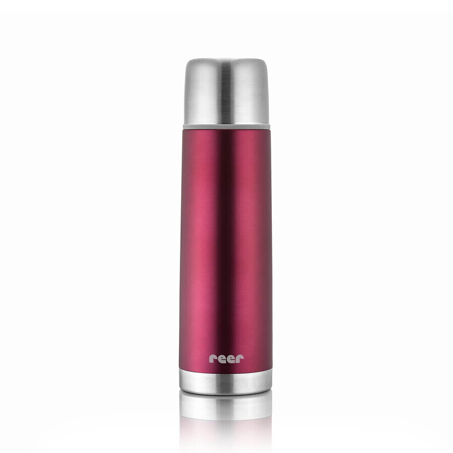 Bouteille thermos en acier inoxydable, bouteille sous vide, rouge, 450 ml, Reer