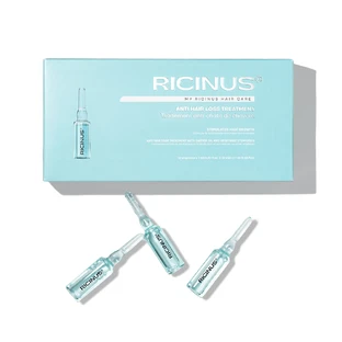 Ampoules treatment to stop hair loss, 12 ampoules, Ricinus