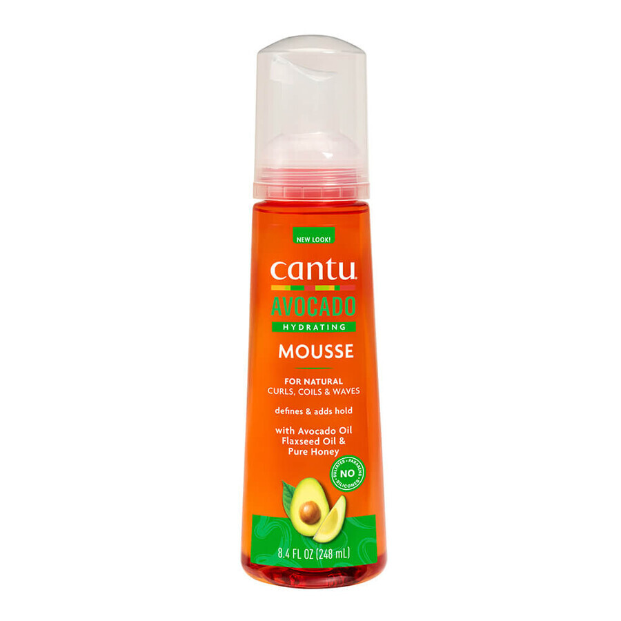 Haarstyling-Mousse mit Avocadoöl Coils & Waves, 248 ml, Cantu