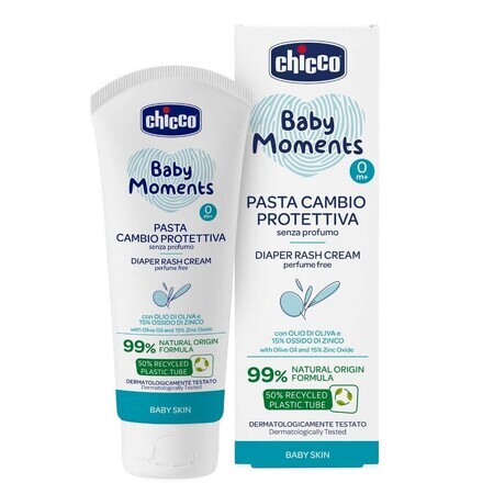 Repairing cream against diaper rash Baby Moments, +0 months, 100 ml, Chicco