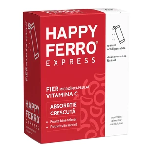 Happyferro Express, 20 zakjes met orodispergeerbare korrels, Fiterman