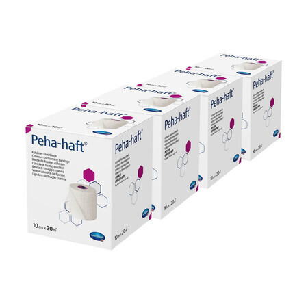 Peha-Haft elastisches Befestigungsband, 10 cm x 20 m 4 Stück, Hartmann