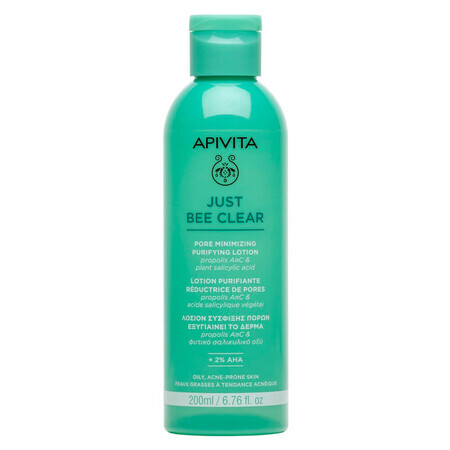 Zuiverende lotion voor vergrote poriën Just Bee Clear, 200 ml, Apivita