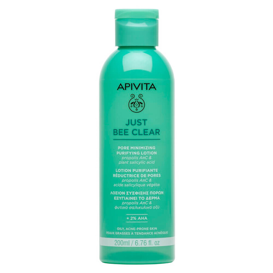 Zuiverende lotion voor vergrote poriën Just Bee Clear, 200 ml, Apivita