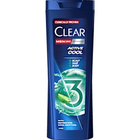 CLEAR Men Champú para hombre Active Cool 360 ml