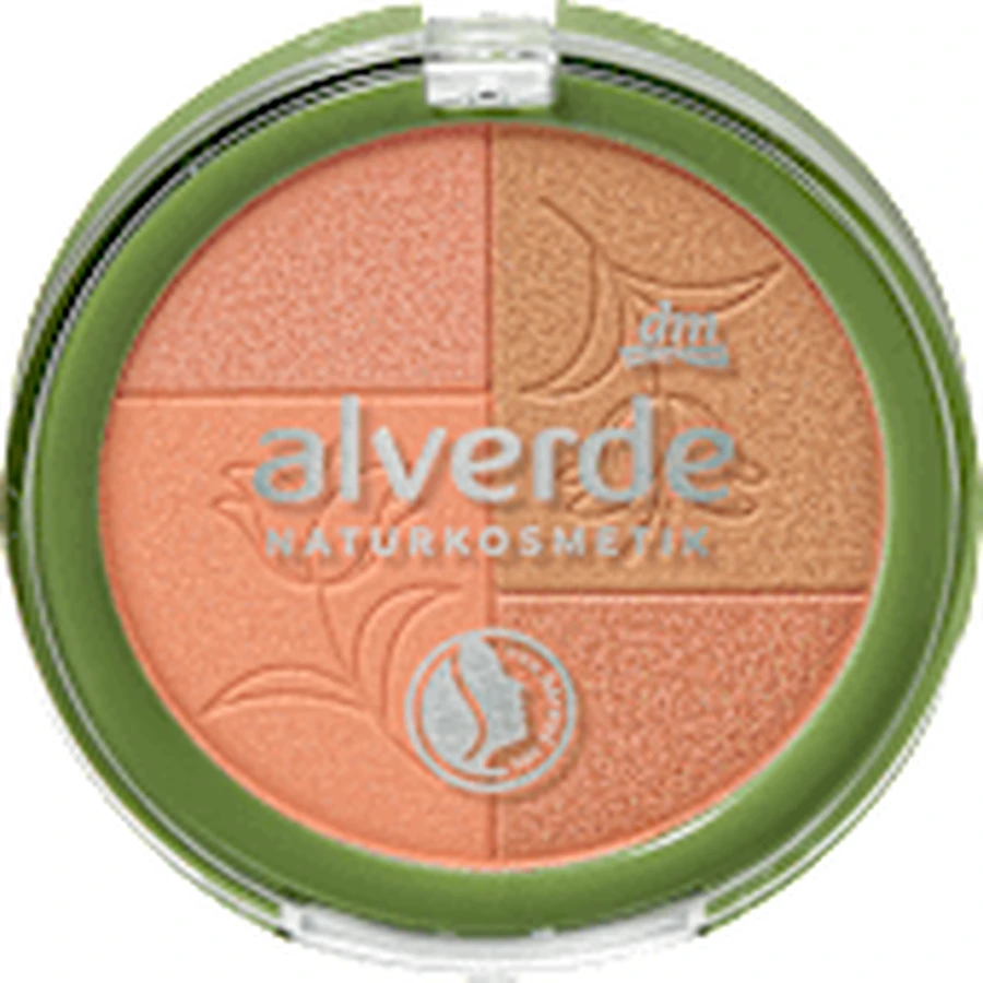 alverde NATURKOSMETIK Fard de obraz multicolor Nr.30 Sunkissed Glow, 9 g