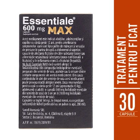 Essentiale MAX 600 mg, 2x30 Kapseln, Sanofi
