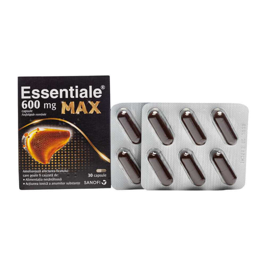 Essentiale MAX 600 mg, 2 x 30 cápsulas, Sanofi