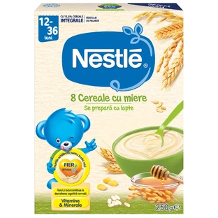 8 Cereals with honey, +12 months, 250g, Nestle