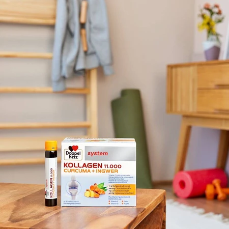 Kollagen 11000 Plus Turmeric + Ginger, 30 vials, Doppelherz