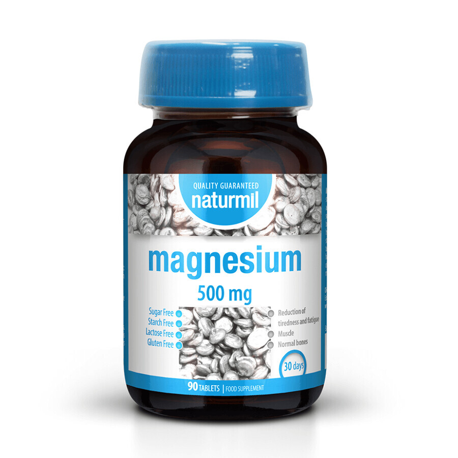 Magnesium Naturmil, 500 mg, 90 Tabletten, Dietmed