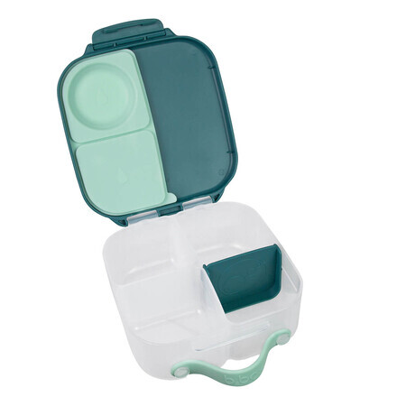 Mini Lunchbox gecompartimenteerd, Smaragdgroen, BBox