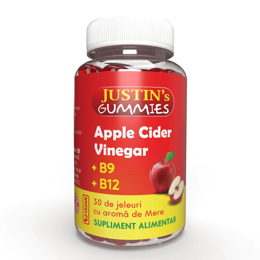 Justins Appelazijn Jellies, 30 stuks, Justin Pharma