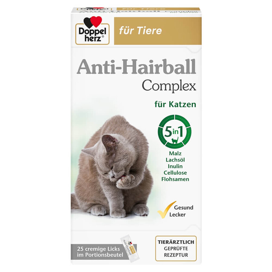 Complex anti hairball cats, 25 sachets, Doppelherz Pets