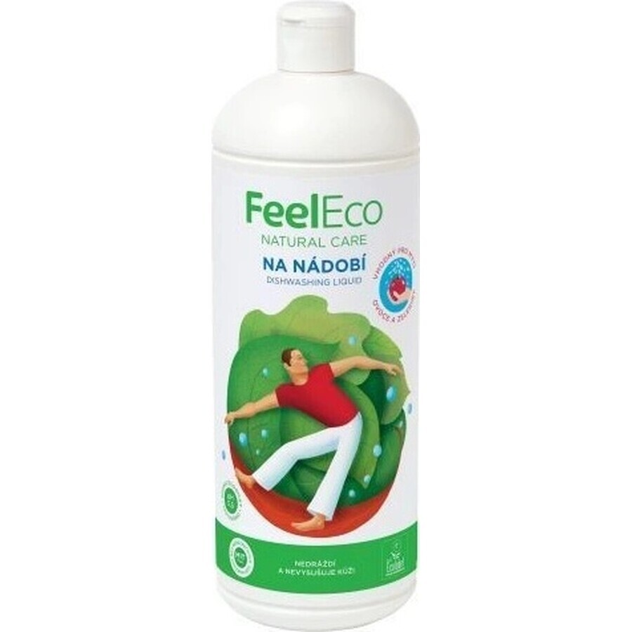 Feel Eco Lavavajillas Líquido Frambuesa 1×1000 ml, lavavajillas líquido