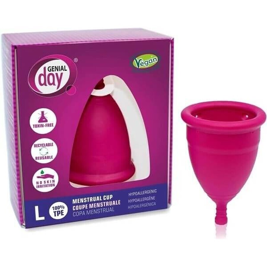 Menstruationstasse Genial Day, Größe L 1×1 Stück, Menstruationstasse