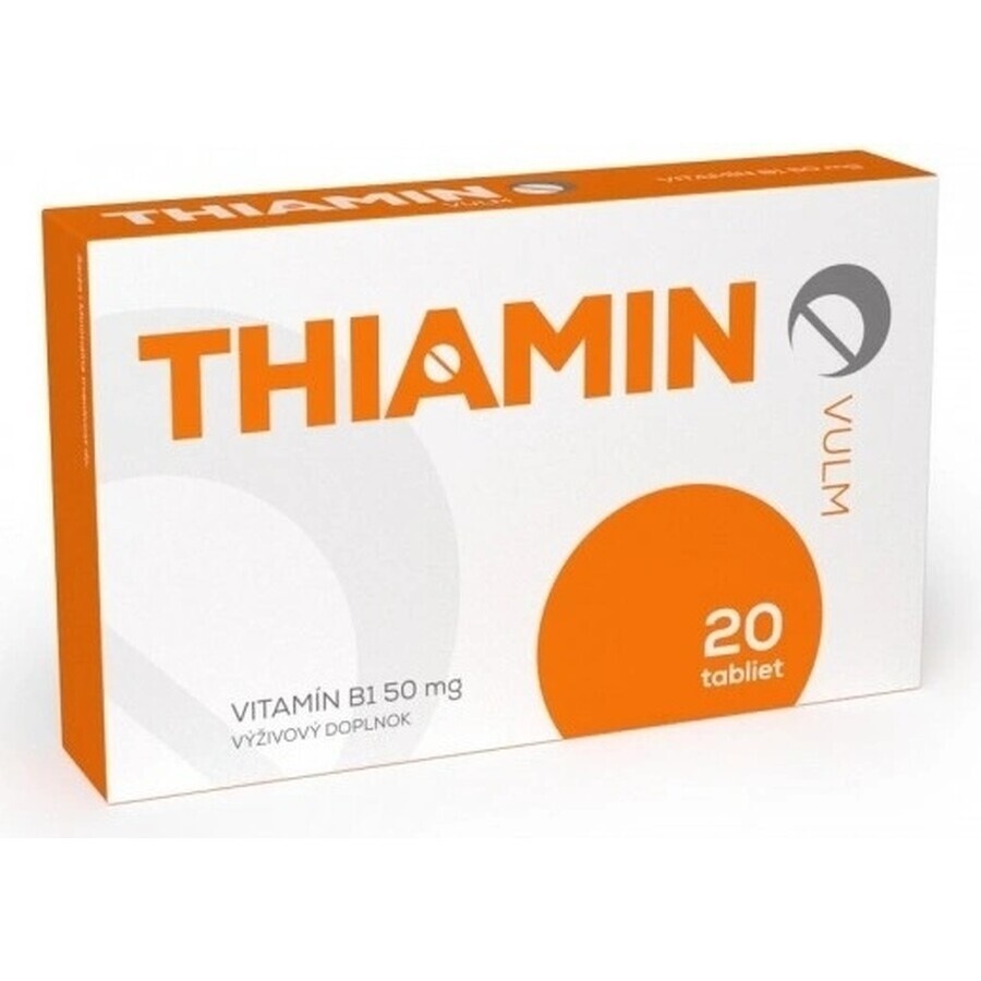 VULM THIAMIN 1×20 Stück, Nahrungsergänzungsmittel