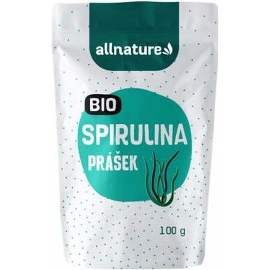 Allnature Espirulina orgánica en polvo 100g 1×100g