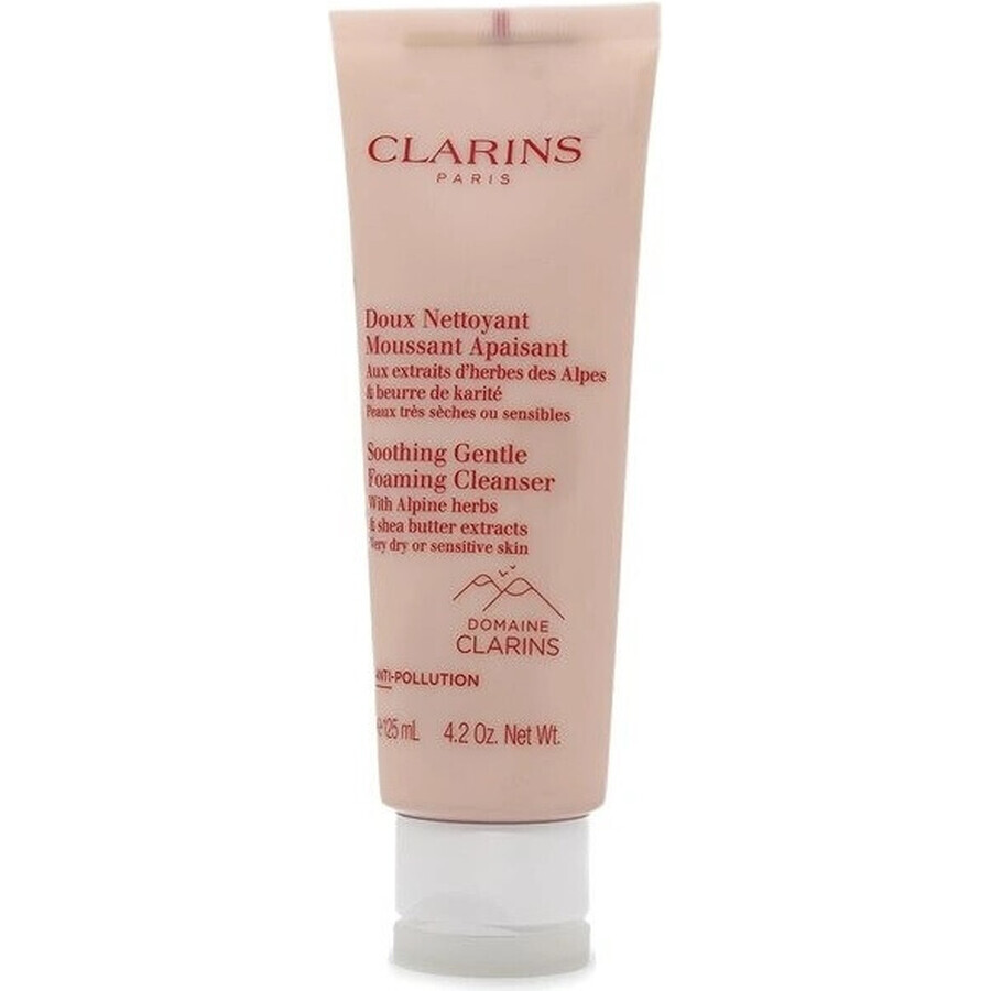 Clarins Gentle Soothing Cleansing Foam pentru piele foarte uscată până la sensibilă 1×125 ml, spumă de curățare