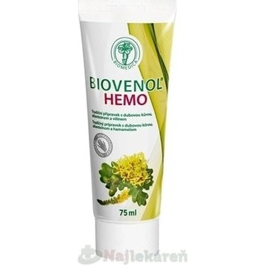 Biomedica Biovenol Hämo-Gel 1×75 ml, rektales Gel