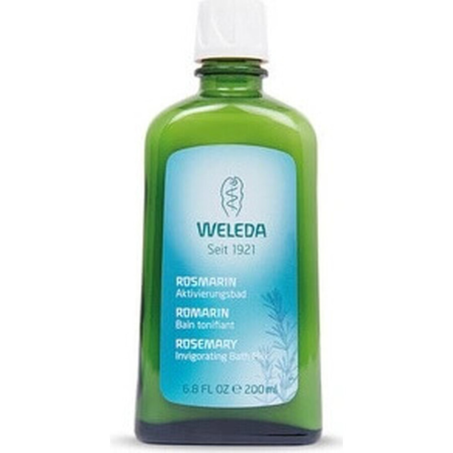 WELEDA Jabón de Baño Tonificante al Romero 1×200 ml, jabón de baño