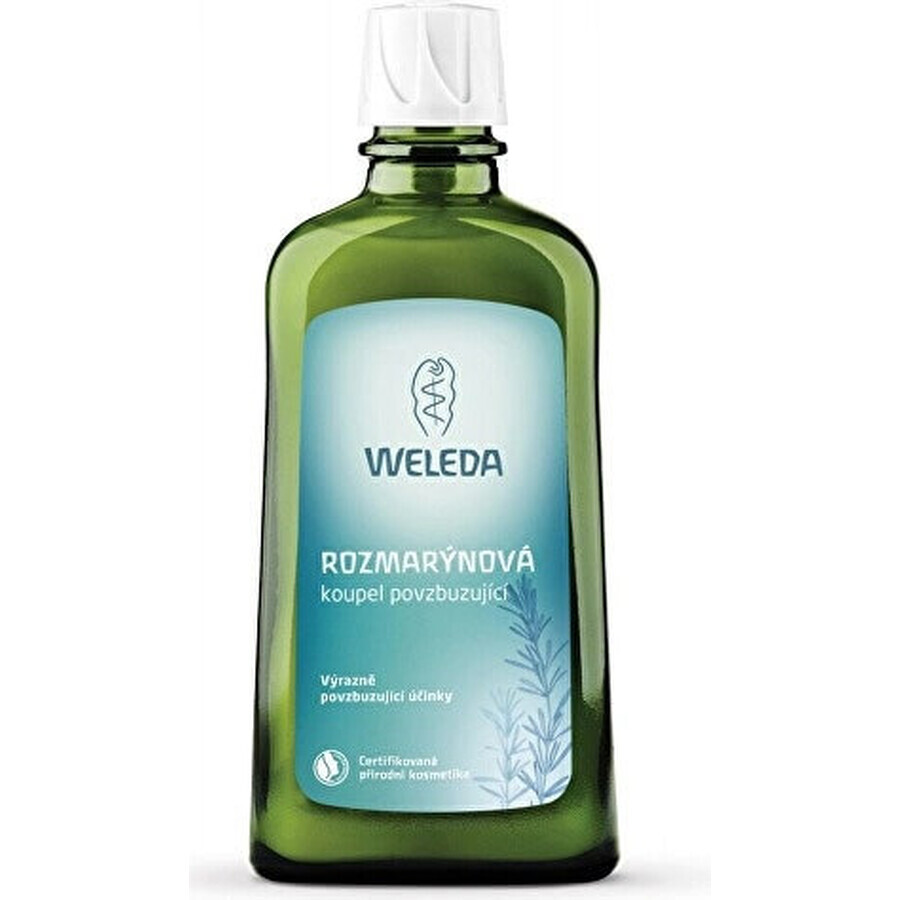 WELEDA Jabón de Baño Tonificante al Romero 1×200 ml, jabón de baño