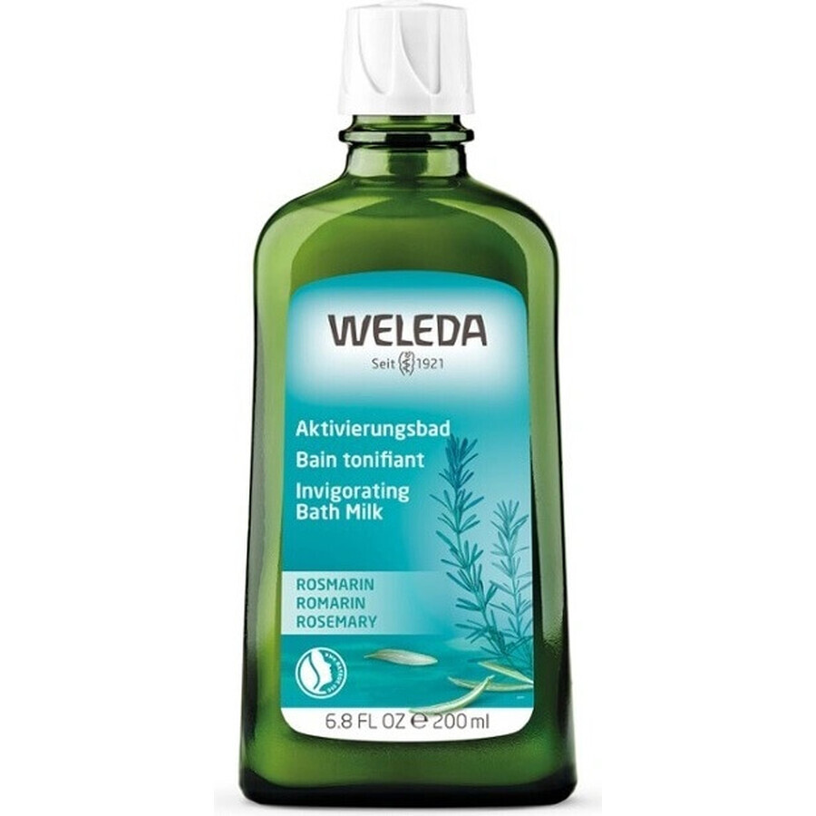 WELEDA Jabón de Baño Tonificante al Romero 1×200 ml, jabón de baño