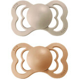 BIBS Supreme vanilla/peach 1×2 silicone BIBS Supreme 1×2 - size 2