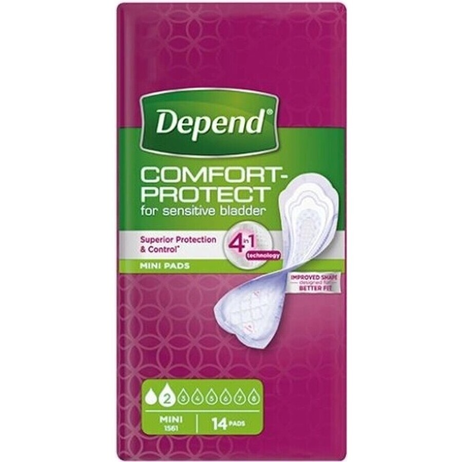 DEPEND MINI 1×14 Stück, Inkontinenzeinlagen