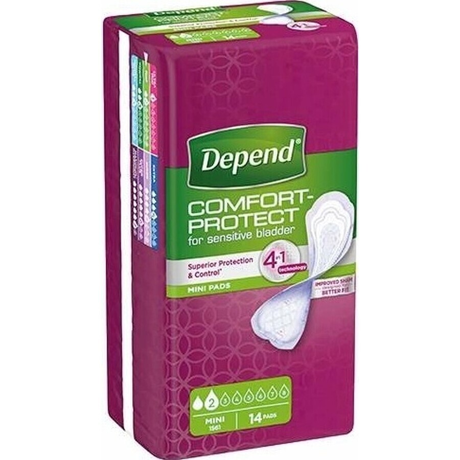 DEPEND MINI 1×14 Stück, Inkontinenzeinlagen