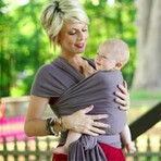 BOBA Baby Carrier/Scarf Wrap Baby Carrier/Scarf Wrap Bamboo Light Grey 1×1 pc, made of bamboo mix