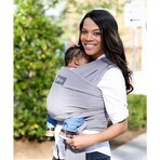 BOBA Baby Carrier/Scarf Wrap Baby Carrier/Scarf Wrap Bamboo Light Grey 1×1 pc, made of bamboo mix