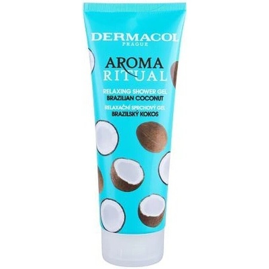 Dermacol Aroma Ritual Gel de ducha relajante de coco brasileño 1×250 ml con aceite de coco