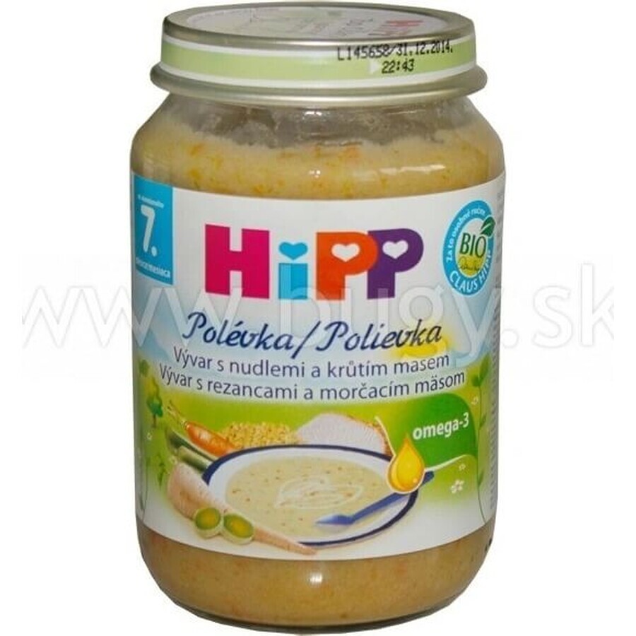 VIVAR ORGANIC HIPP BIO VIVAR WITH TURKEY AND TURKEY MEAT 1×190g, starter, broth