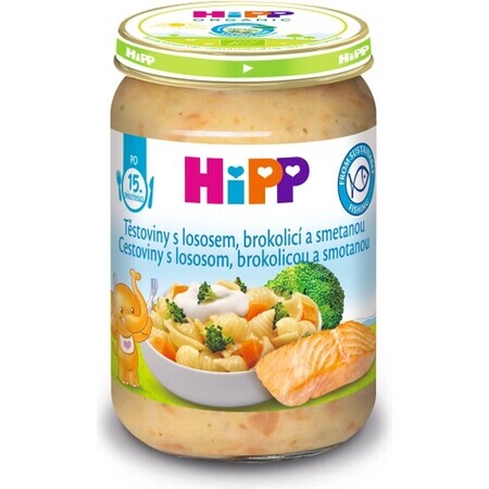 Pasta HiPP con salmone, broccoli e panna dal Regno Unito. 14 mesi 1×250 g, antipasto di carne per bambini